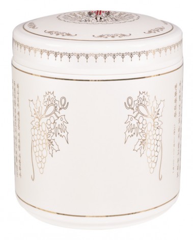 뉴크라운59 흰색실크기독교원통3중-A12629